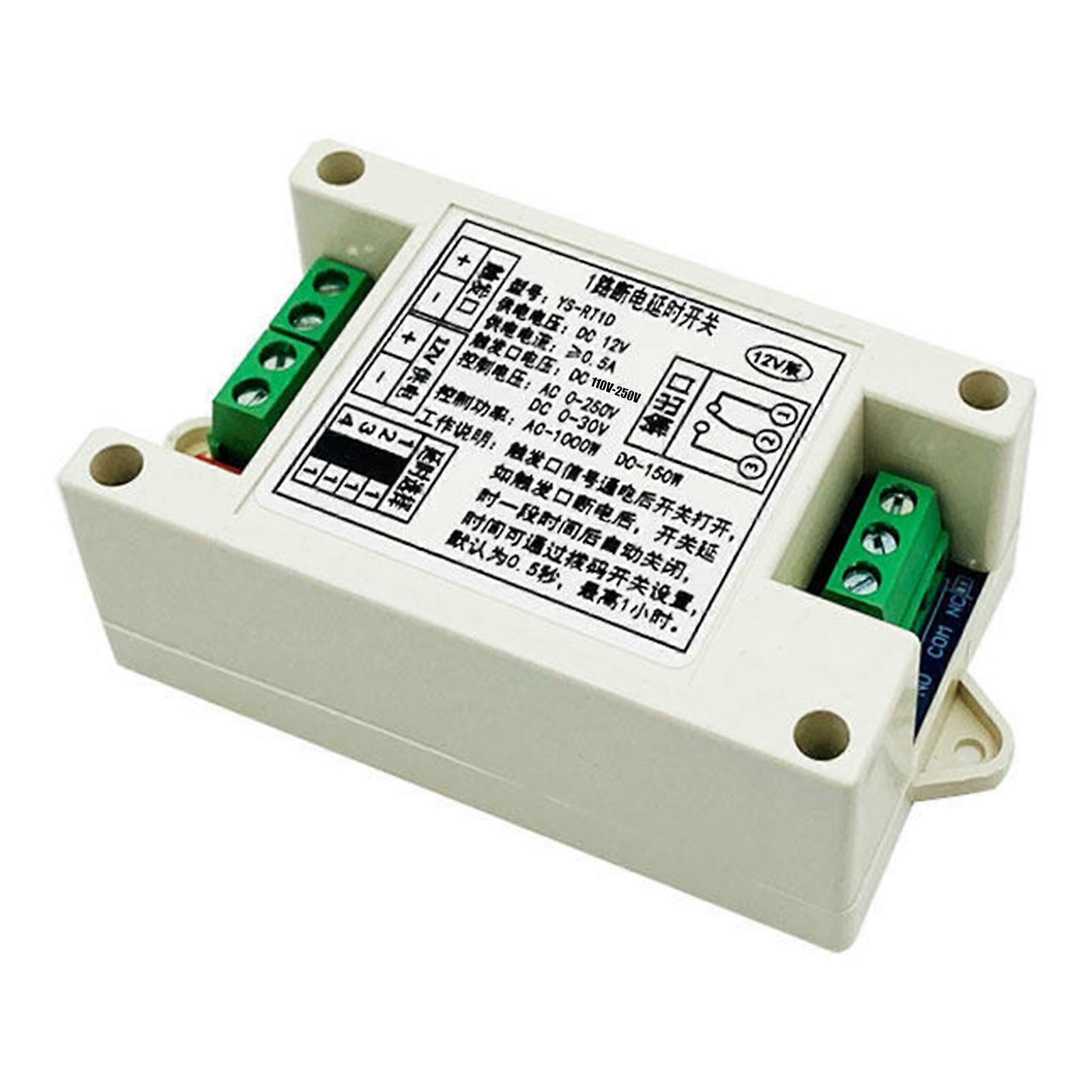 Programmable Time Delay Relays Module Highly Durability Construction Easy Installation for Electrical Device Protections Multicolor