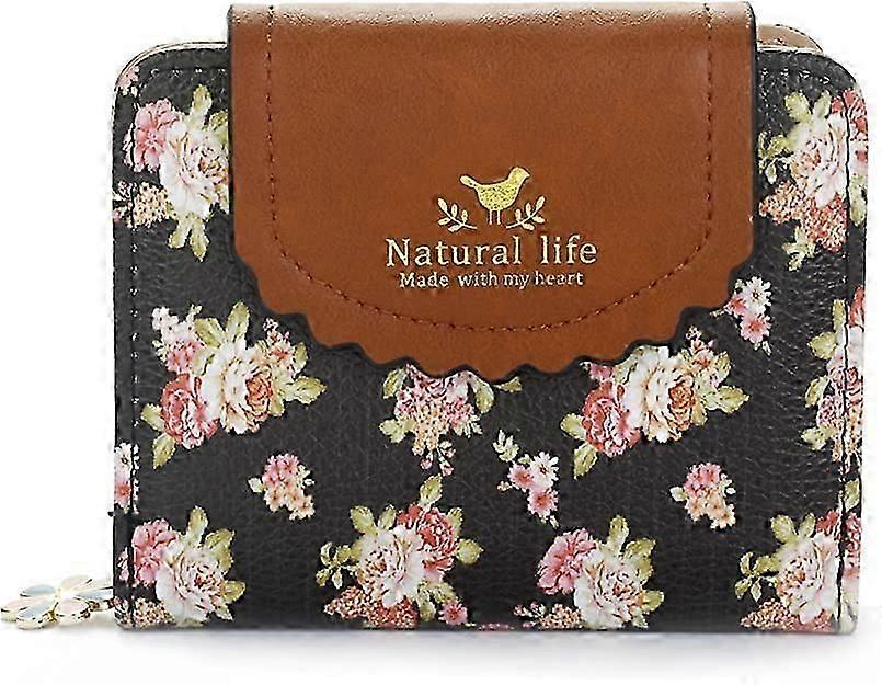 Women's Wallet Double Sided with Floral Pattern