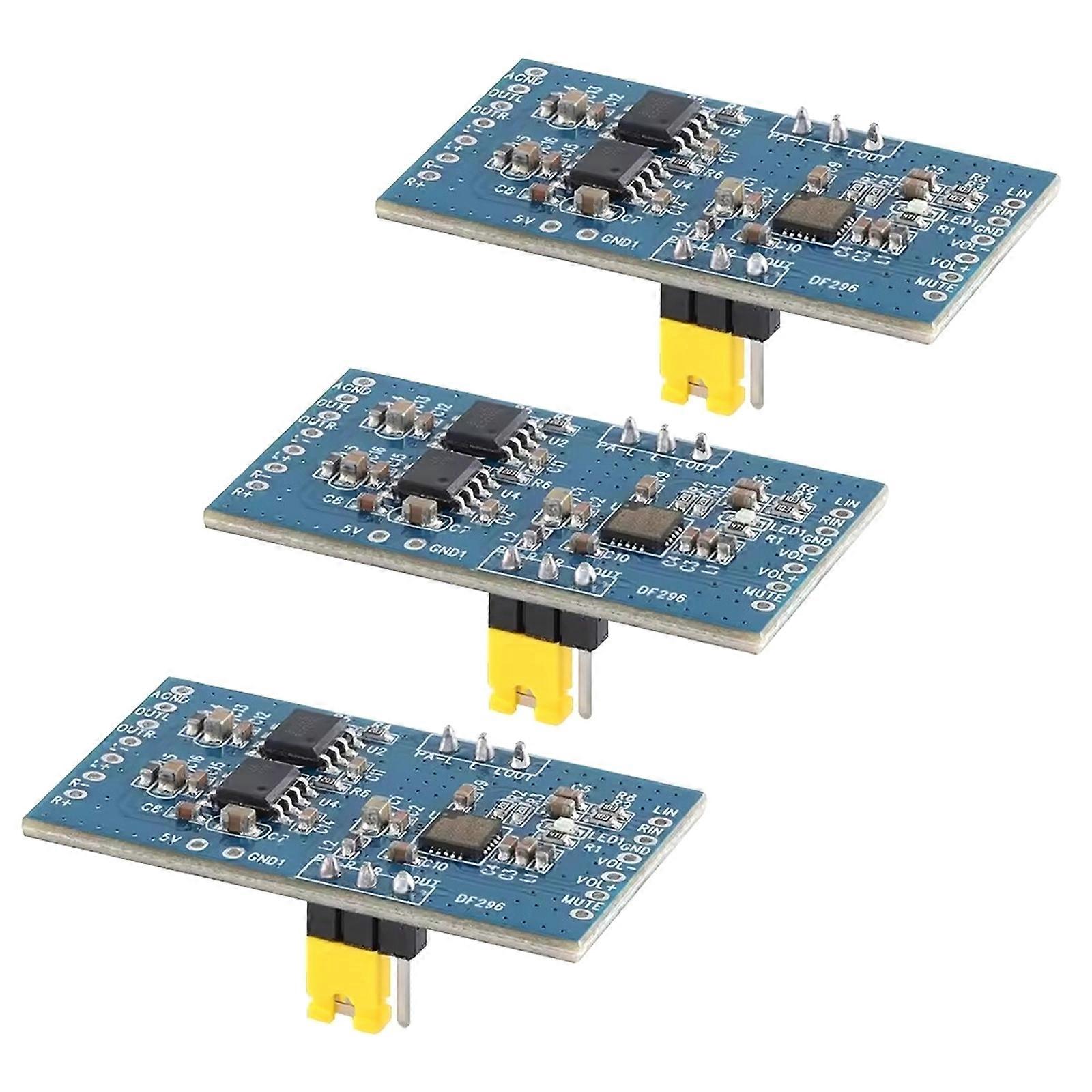 Easy to Use Button Adjustment Volumes Control Module for 3W Digital Stereo Power Amplifier Systems Including Mute Multicolor
