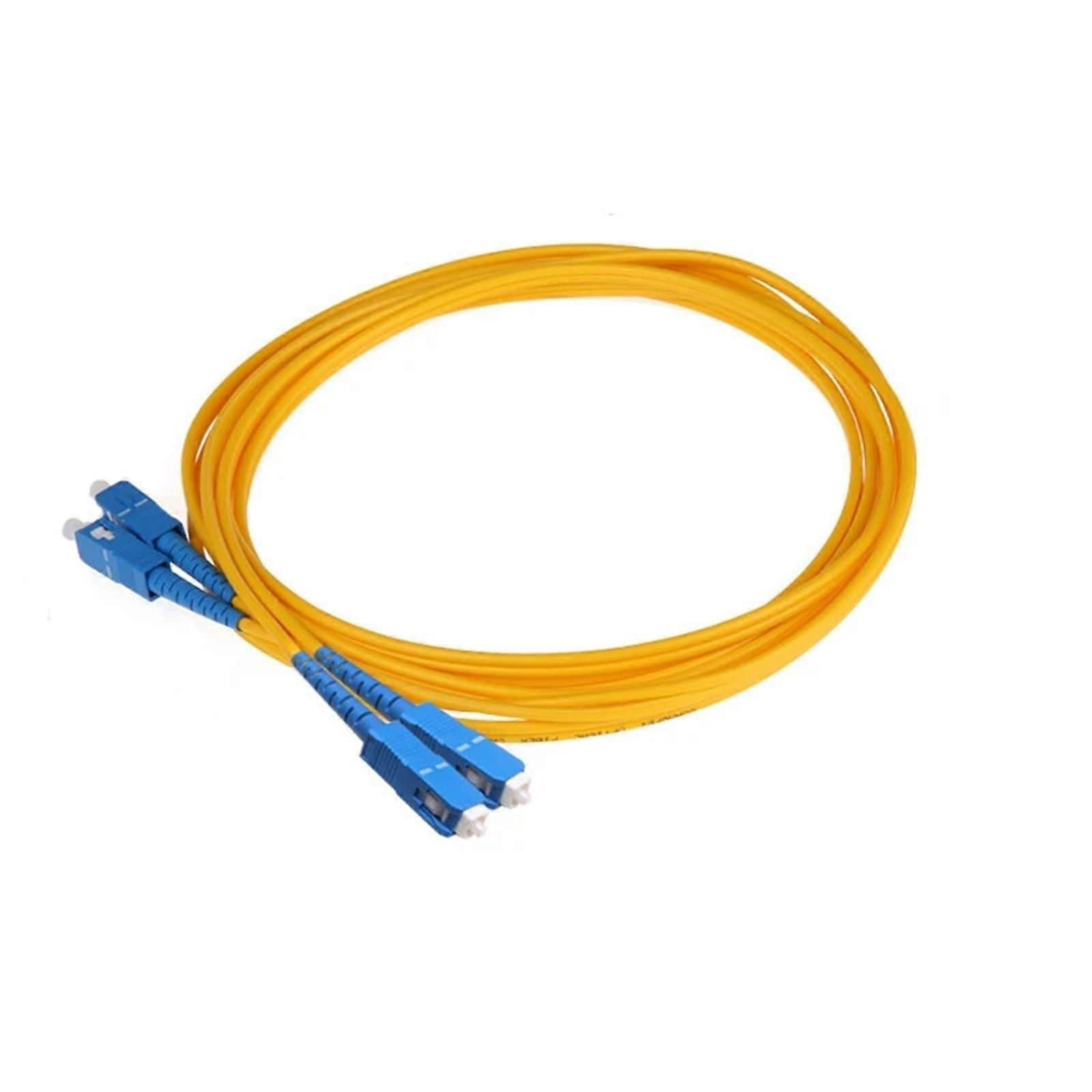 10PCS SC UPC Single Mode Duplex Fiber Optic Patch Cord for FTTH Speed LowLoss Connectivity
