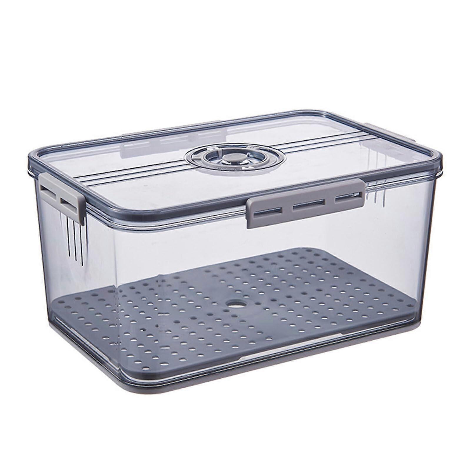 Large Bread Storage Container with Airtight Seal and Time Recording Lid for Kitchen Counter