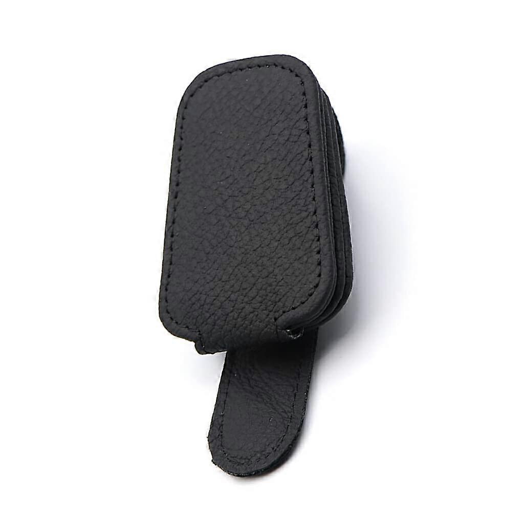 PU Leather Car Glasses Holder Clip with Space Saving Design for Sun Visor, MultiColor Options
