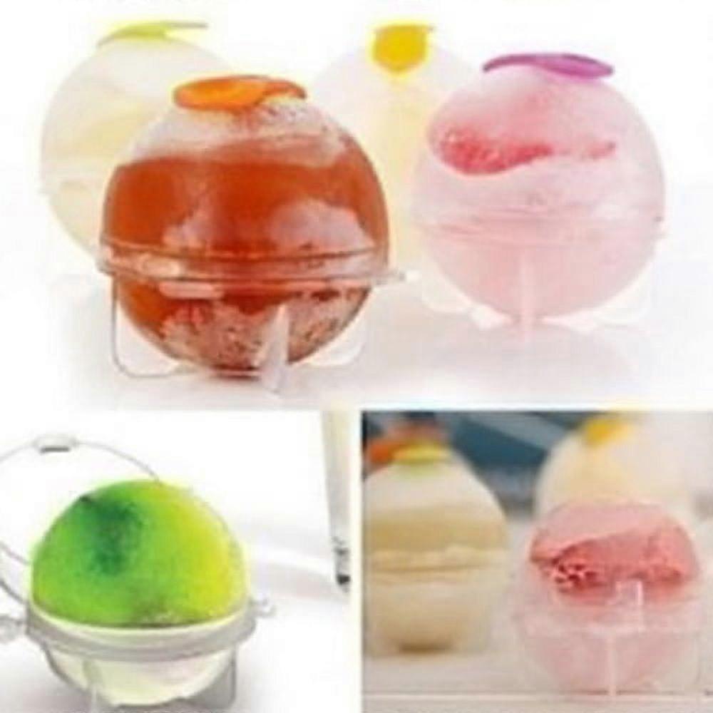 4Pcs Party Bar Plastic Cute Ice Cube Ball Tray - Round Maker Sphere Mold Mould