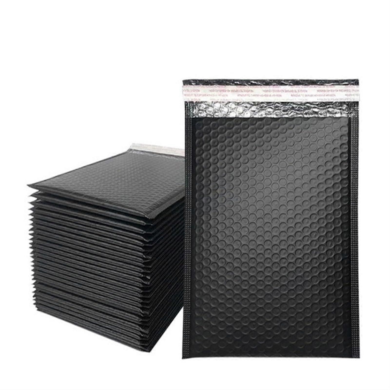 Black Bubble Mailers 18x23cm Self Seal Padded Envelopes with Protective Cushioning