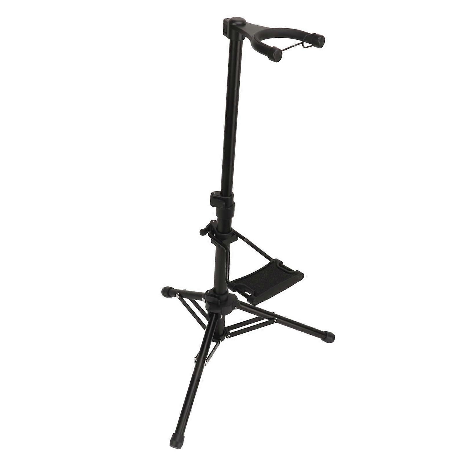 Electronic Wind Instrument Stand with OneHand Height Adjustment, Foldable Tripod, Universal Grip