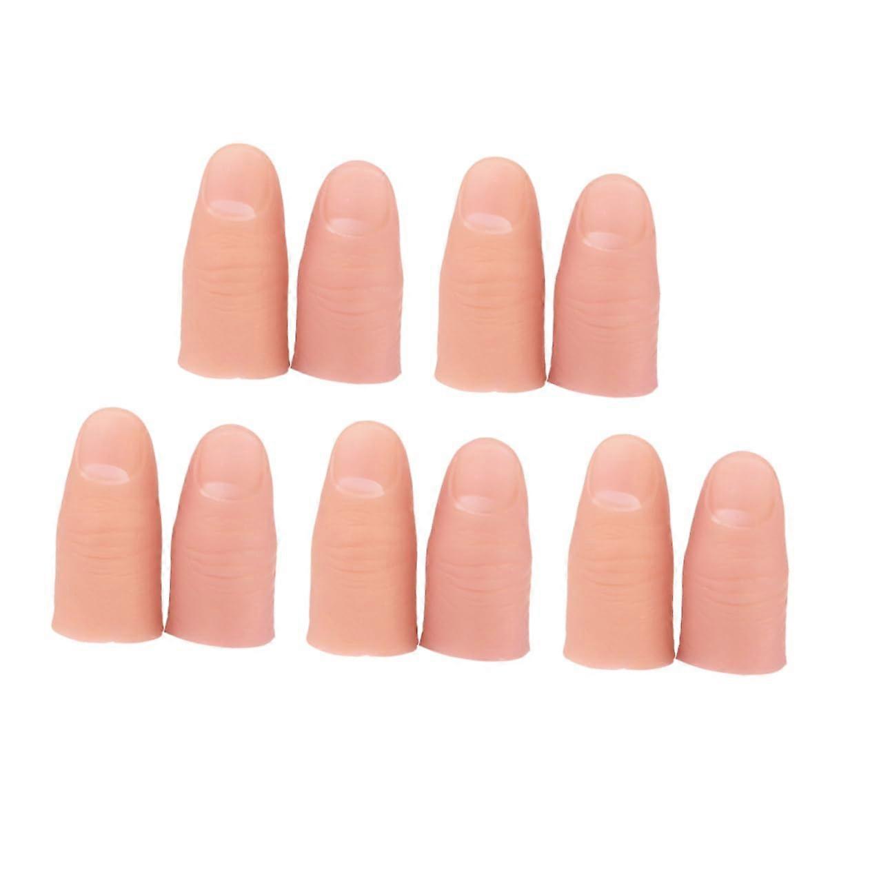 Magic Thumb Tip with Realistic Thumb Appearance for Magic Tricks and Stage Performance 10pcs