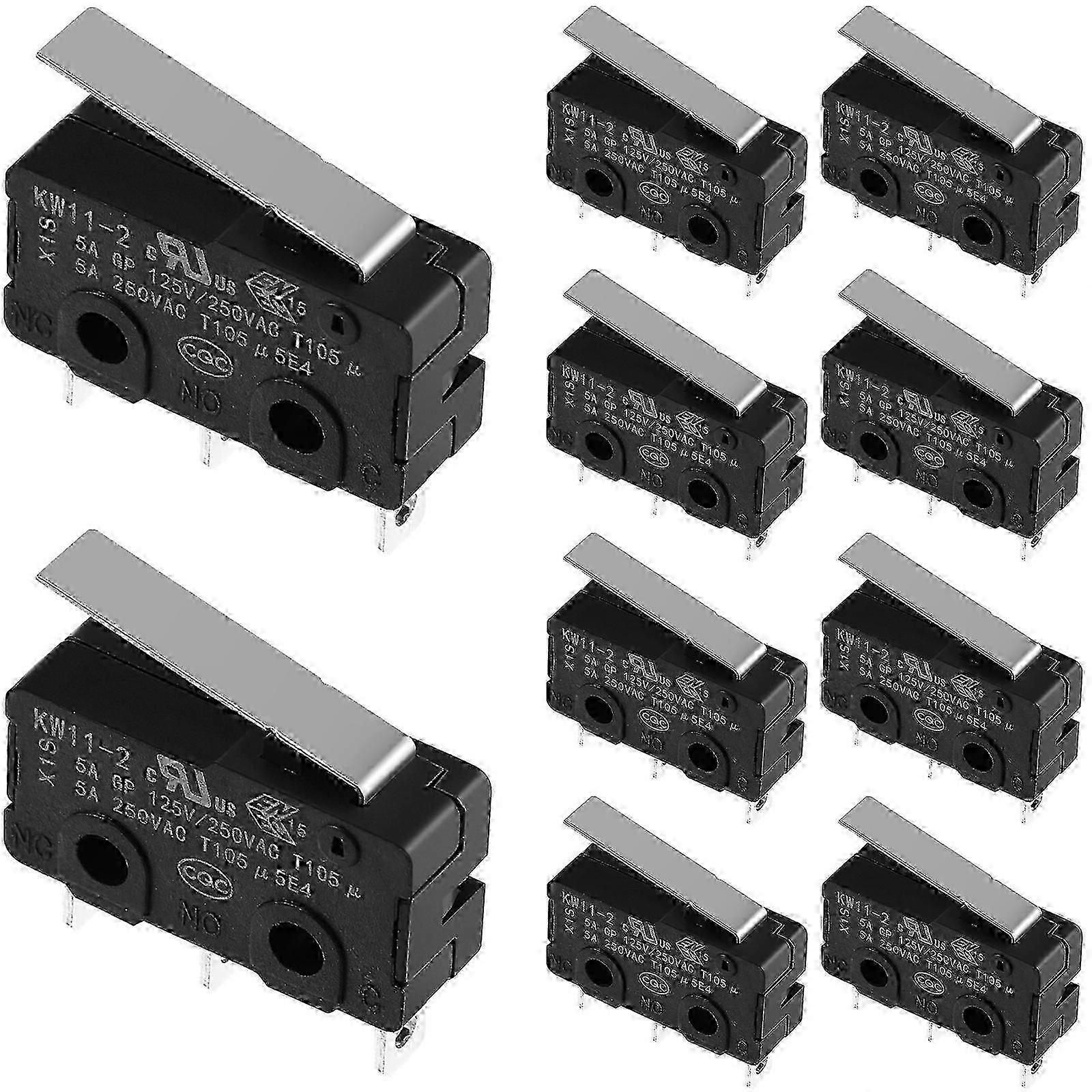 10 multi-functional miniature limit switches with high current function