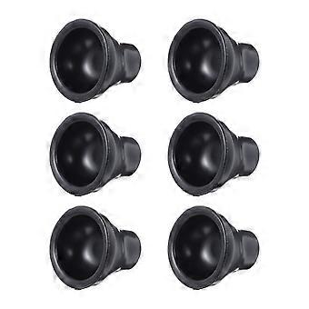 Black Rubber Golfs Picker for Easy Golfing Use 6Pcs Replaceable Golfs Pickers