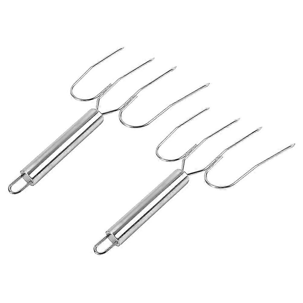 Turkey Lifting Forks Stainless Steel Bbq Tools for Roasting 2Pcs