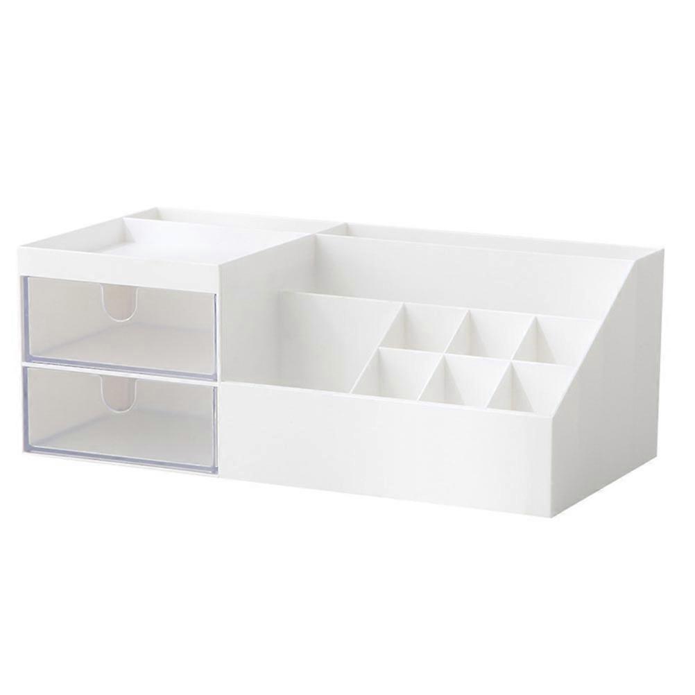 White Cosmetics Storage Box Classify Sundries Holder for Home 1Pcs