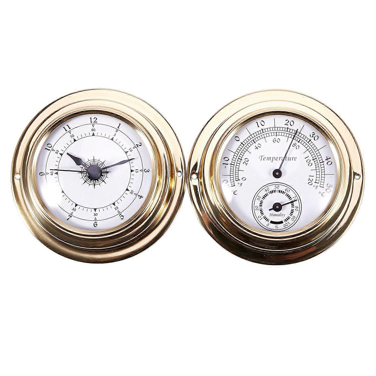 Thermometer Hygrometer Barometer Watches Clock 2 Whole Set Meter