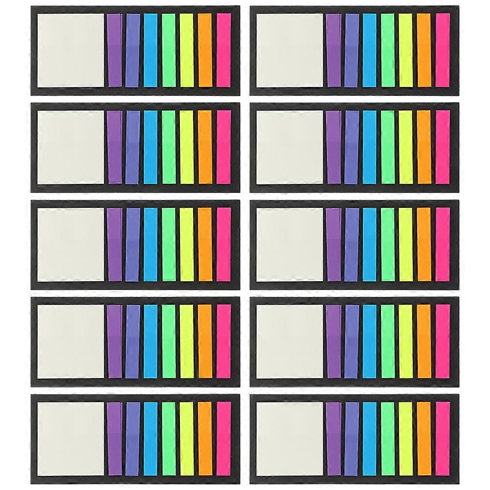 Color Note Tabs Sticky Index Tabs for Reading Marking 10 Books
