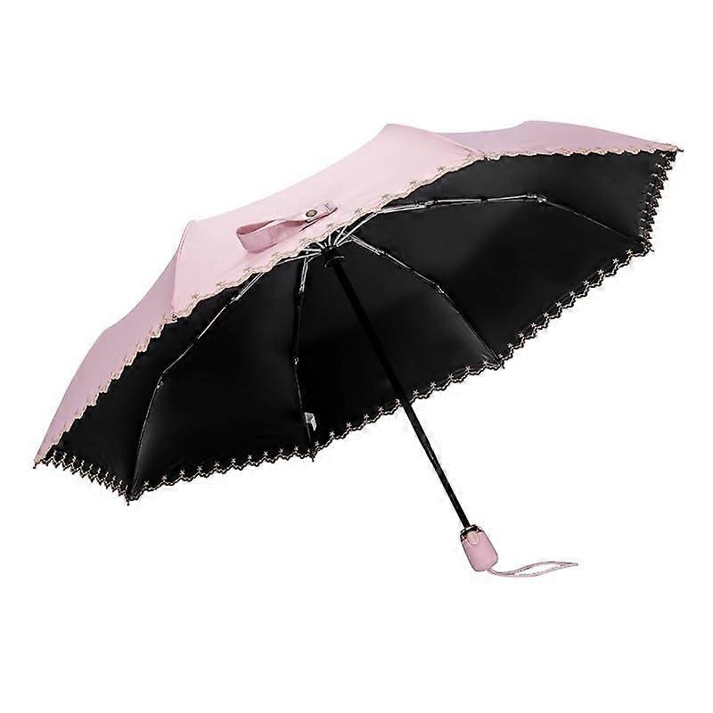 Automatic Folding Umbrella for Rain and Sun with Windproof Compact Design and OneTouch Open