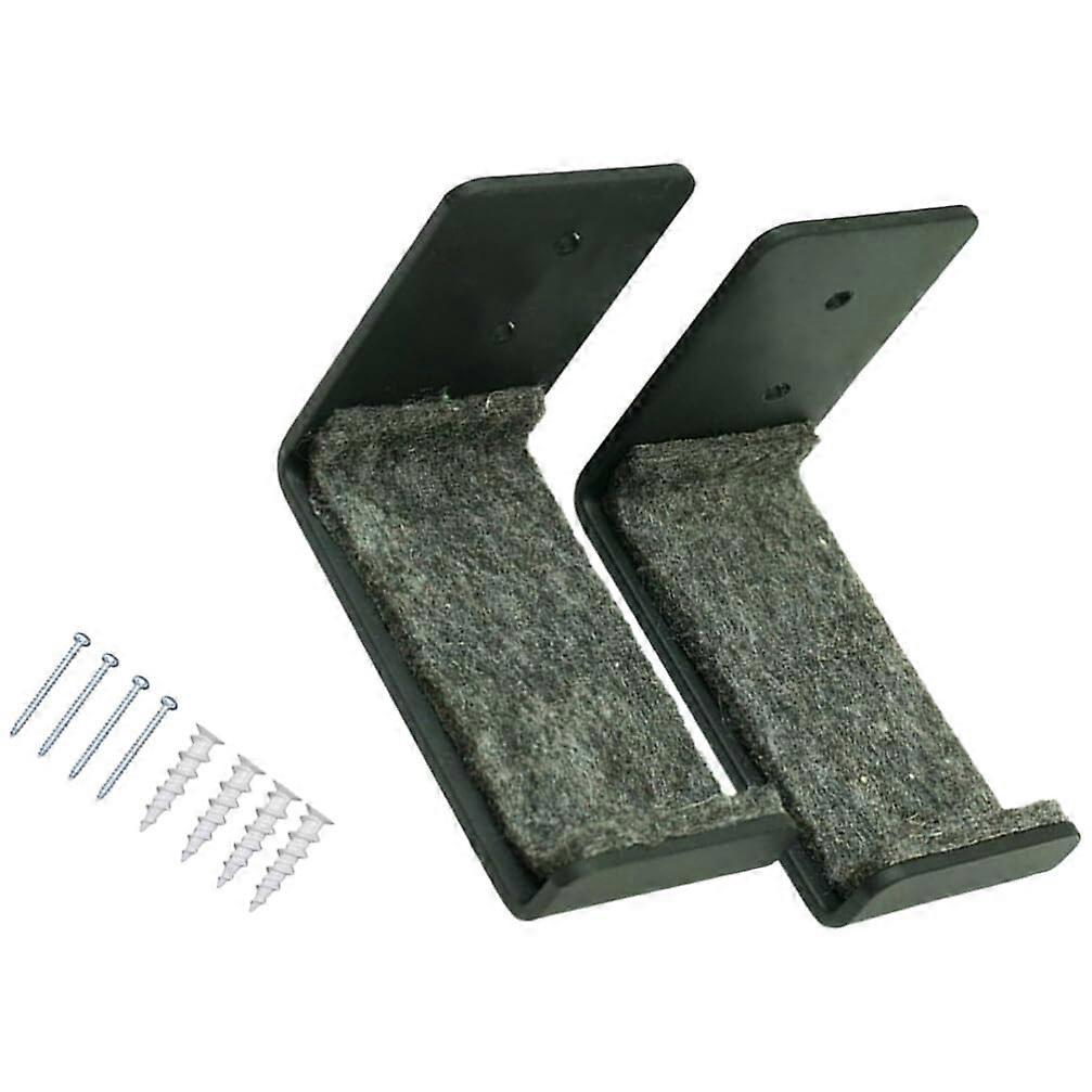 2pcs Wall Mounted Snowboard Rack Storage Holder for Skis SpaceSaving Grey Display Bracket