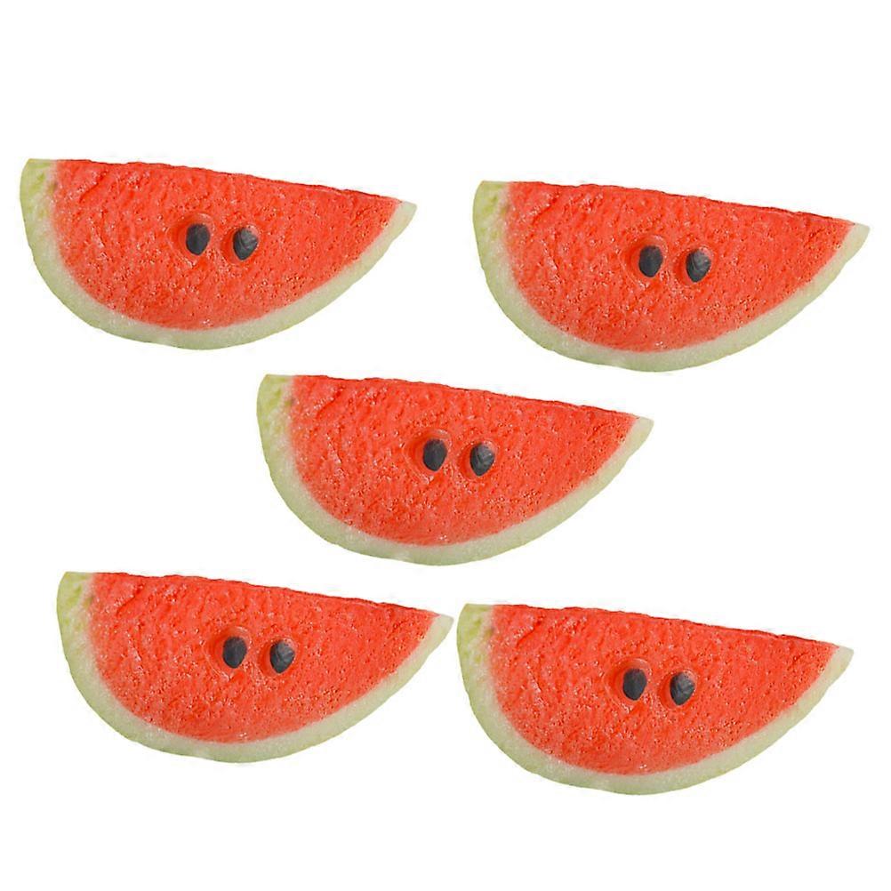 Artificial Watermelon Slices Watermelon Slice Model for Decor 5Pcs
