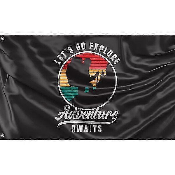 Let Go Explore Flag Pattern 480 KHMYV