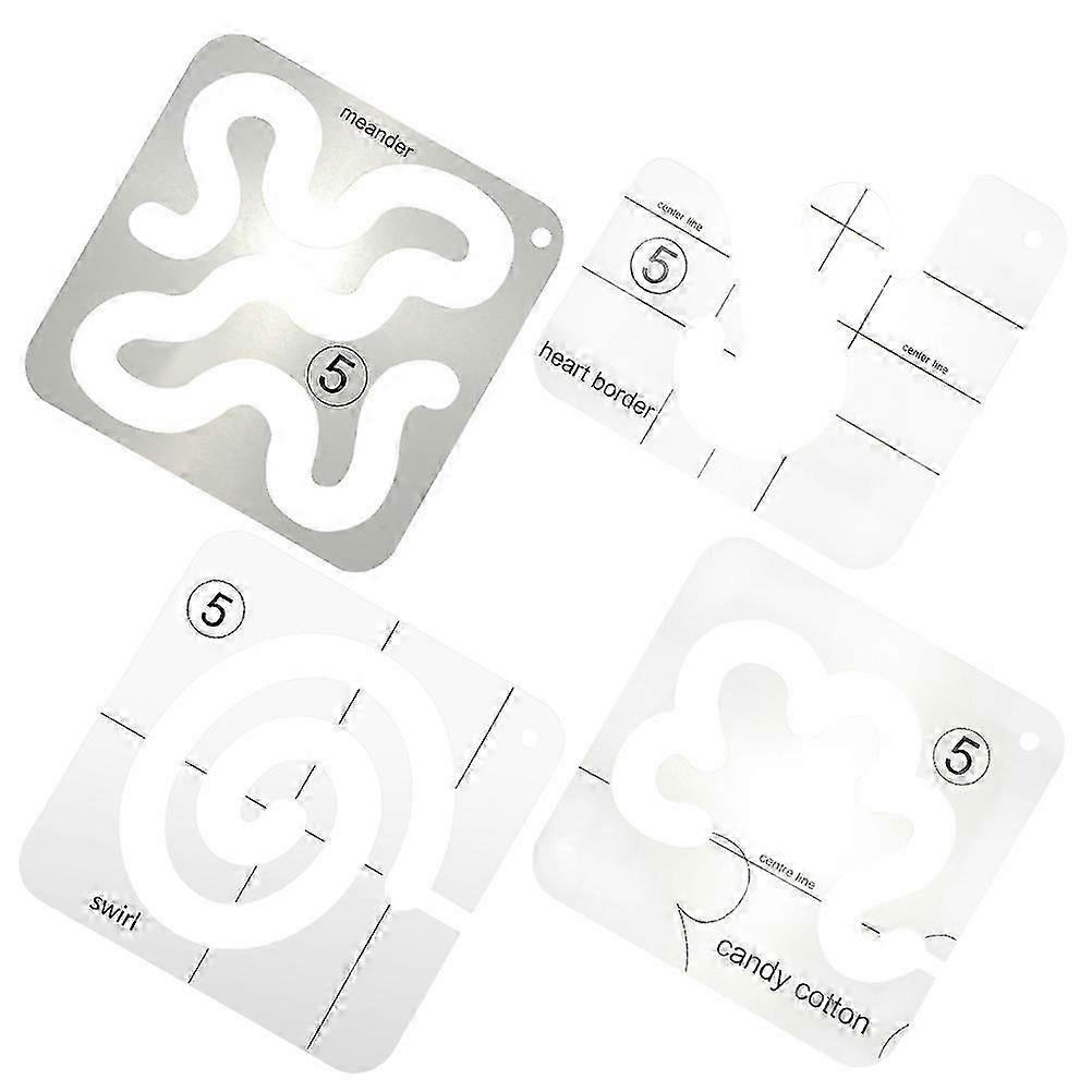 DIY Sewing Patchwork Ruler Acrylic for Quilting Projects 4Pcs