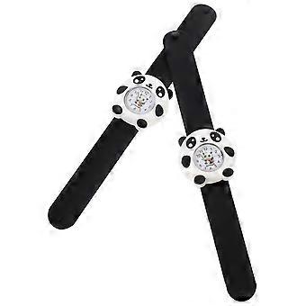 2 Pcs Kids Lovely Watch Portable Watch Silicone Watch for Children Panda Watch