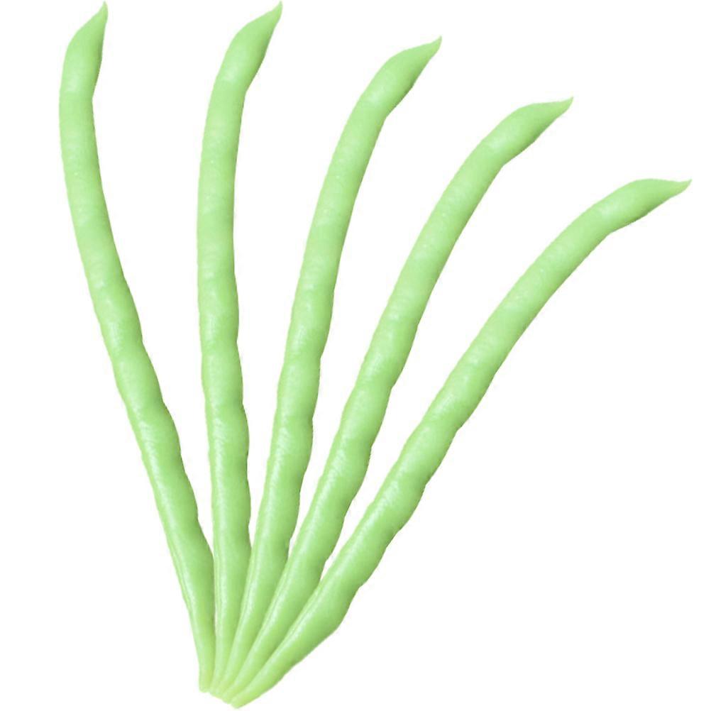 Vegetable Bean Models for Decoration 10Pcs PVC Green Props