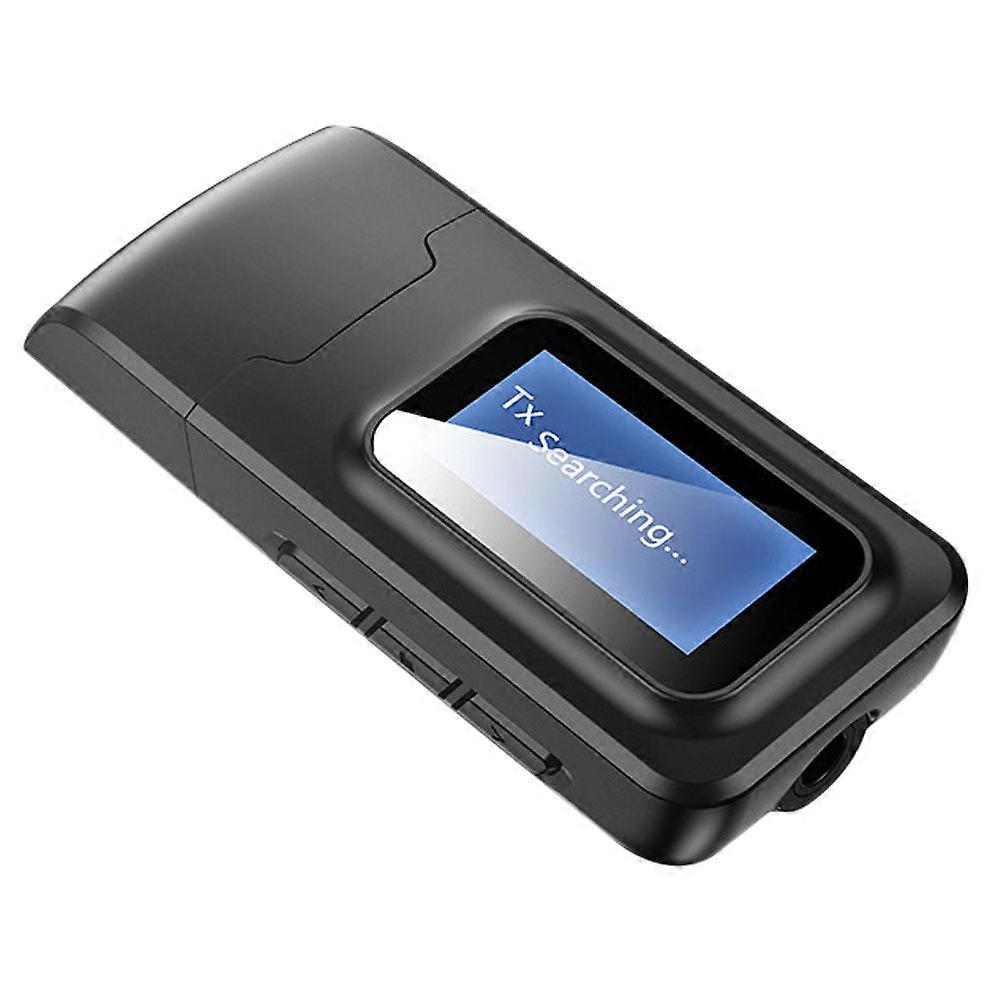 Audio Adapter Wireless Transmitter Receiver with LCD Screen 1Pcs