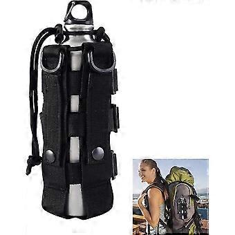 Beste van 2026!! Flessentasje Molle Flessenhouder Waterdichte Houder Verstelbare Band Flessentasjes met Trekkoord voor Wandelen, Kamperen, Reizen en Sport
