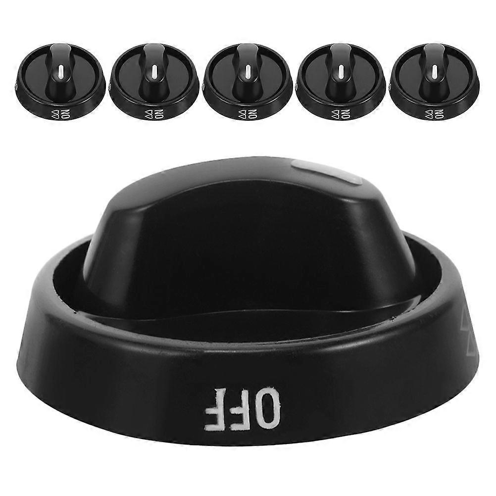 6pcs Gas Stove Plastic Stoves Knobs Stove Knobs Replacement Kitchen Stove Essentials Black