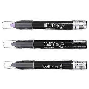 Black Eye Shadow Pen Set for Women Use 3Pcs Durable Waterproof Makeup Pens