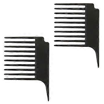 Pente desembaraçante Oil Head para cuidados com os cabelos, 2 peças, preto, ferramenta para estilizar os cabelos