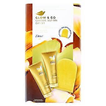 Dove Glow And Go Selbstbräunungsset, 3-teilig