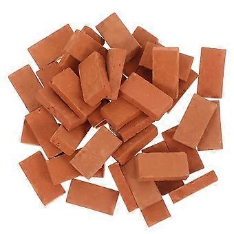 40PCS Mini Mattoni Piccoli Mattoni per l'abbellimento Mattoni in miniatura Modello di muro di mattoni Piccoli mattoni per l'artigianato Mattoni finti realistici per il giardino della casa delle bambole Acc