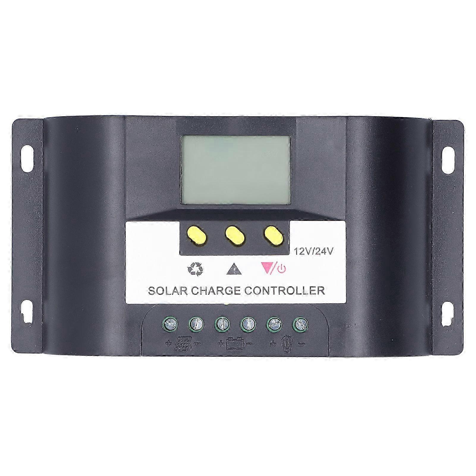 Intelligent Solar Charge Controller with Adjustable Timer Control Modes LCD Display Solar Controller compatible with DC Loads10A
