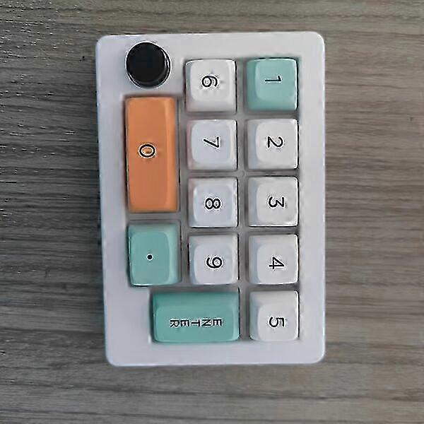 Mechanical Mini Keyboard with Programmable Macro Keys and Convenient Replaceable Keys for Office Use