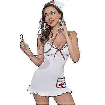 Donne Sexy Infermiera Uniforme Lingerie Outfit Nightwear