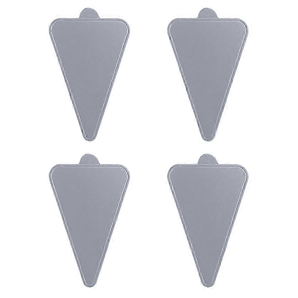 Silver Cake Serving Base Triangle Mousse Mat for Cake Serving 100Pcs