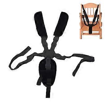 4in1 Universal 5 Point Harness Baby Seat Belt, Adjustable Baby Safety Strap, Child Seat Belts Shoulder Pads, Cushion Crotch Pads for High Chair Stroll