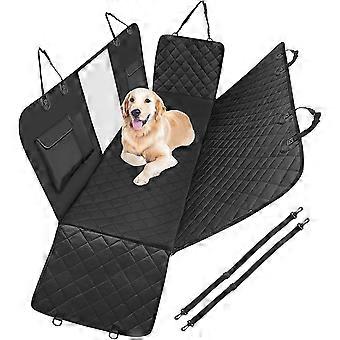 Cubierta del asiento del perro, antideslizante e impermeable, protector del coche para perros con ventana de malla resistente a los arañazos Cinturones de seguridad Cubierta del asiento trasero, para suv del coche 137cm * 147cm