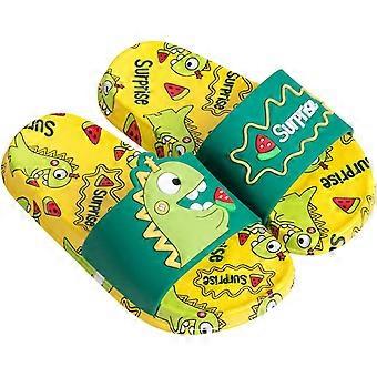 Kids Dinosaur Slide Sandals Non-Slip Summer Beach Water Shoes Boys Girls Shower Pool Slippersactual shoe length 16CM
