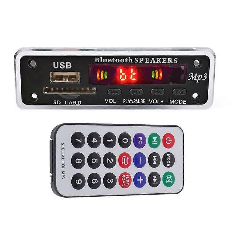 Car Speaker FM Radio Security Digital Card Wireless Bluetooth-compatible MP3 Decoder Module JIKAIX