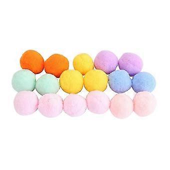 Plush Cat Toy Balls | Mixed Color | 48Pcs