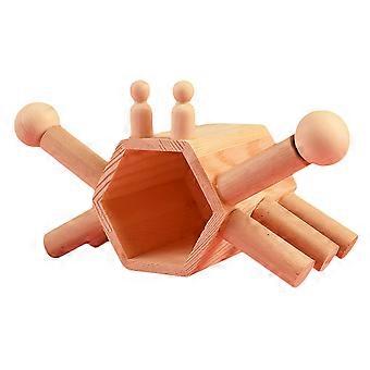 Hamster Hut Wooden Pet House for Small Animals Durable Wood