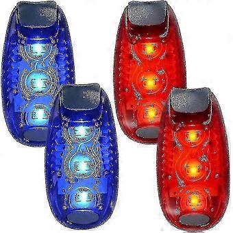 4pcs safety led light for runners bikes dogs kids boats flashing/warning strobe high visibility clip [MI]