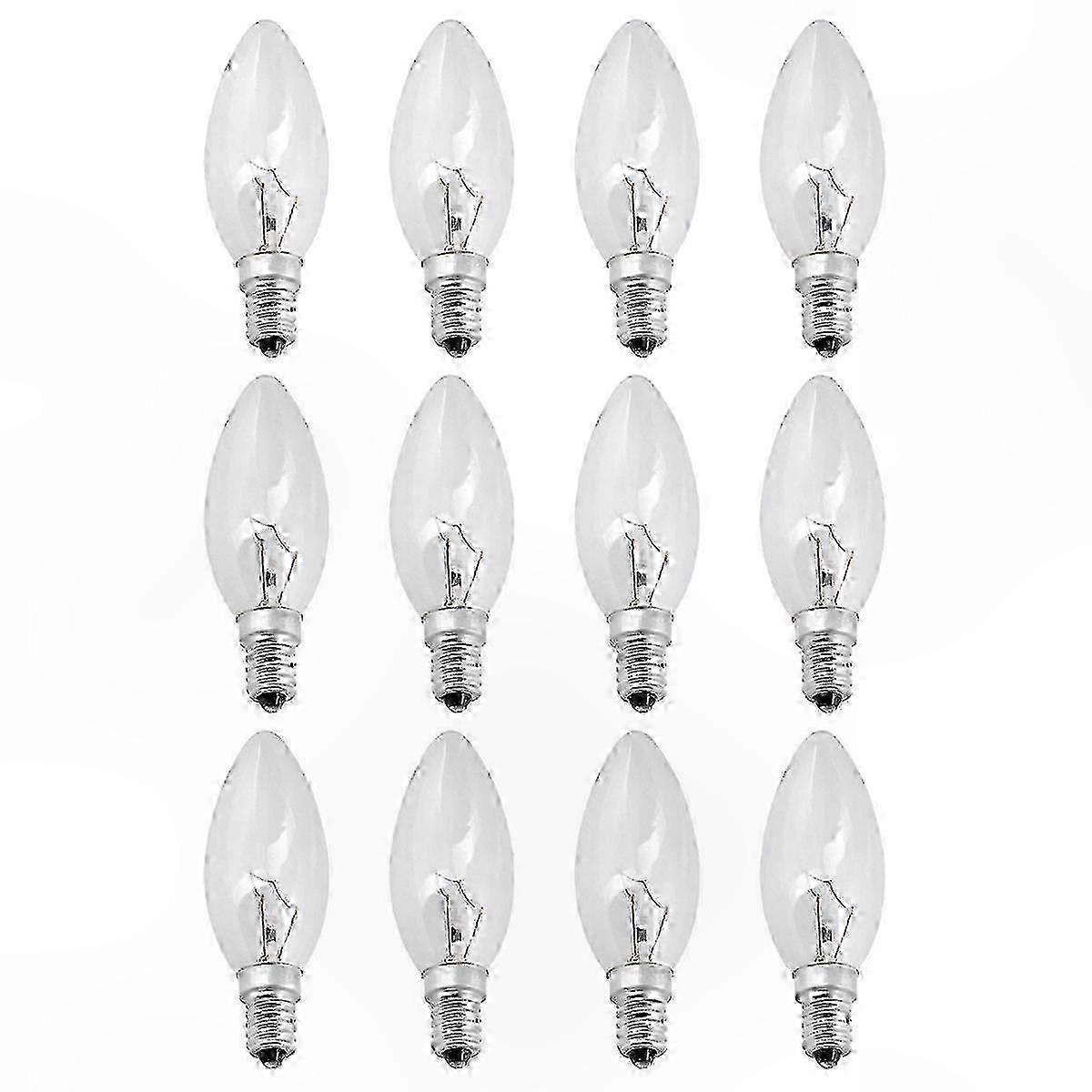 12-Pack 40W E14 Classic Incandescent Bulbs