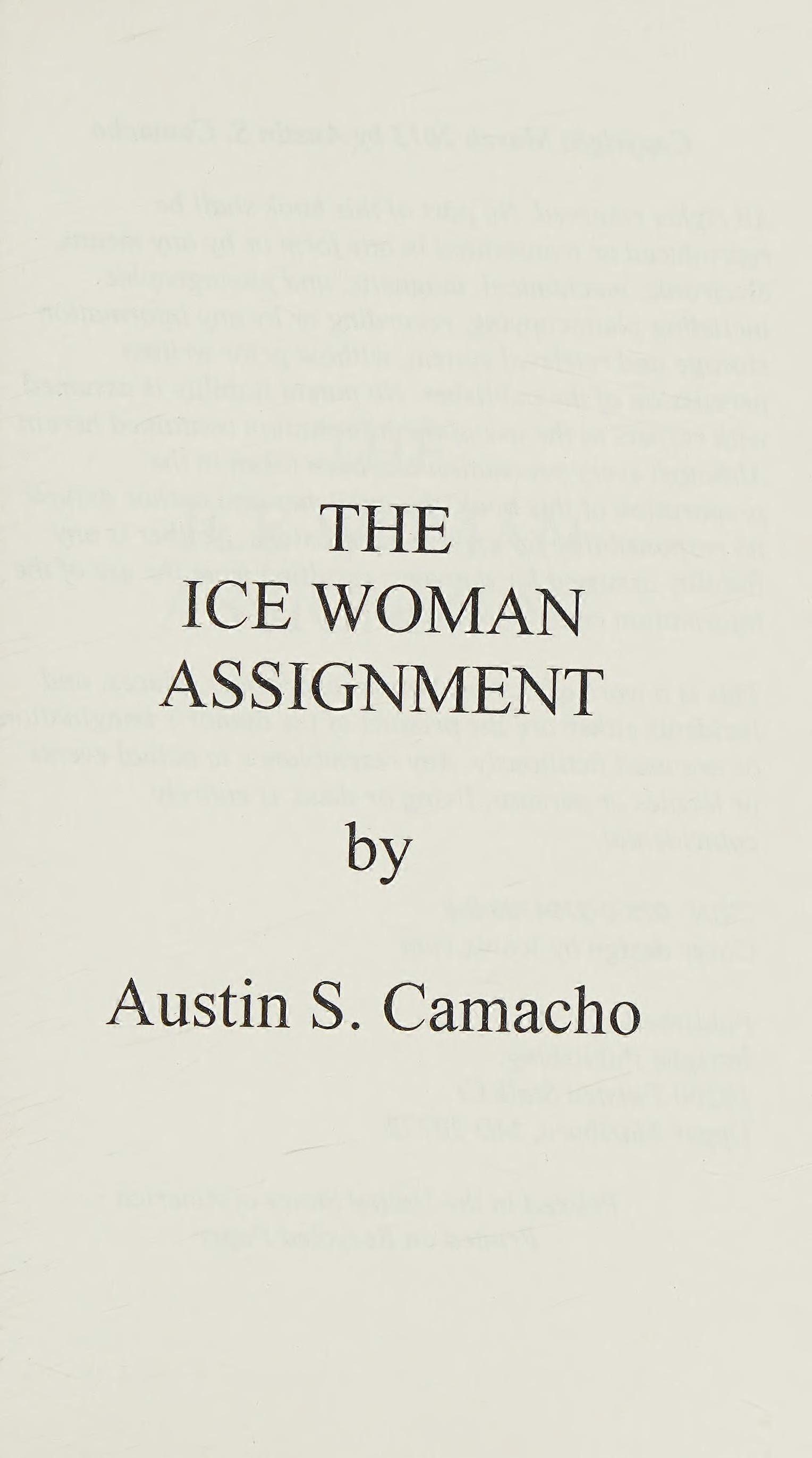 The ice woman assignment