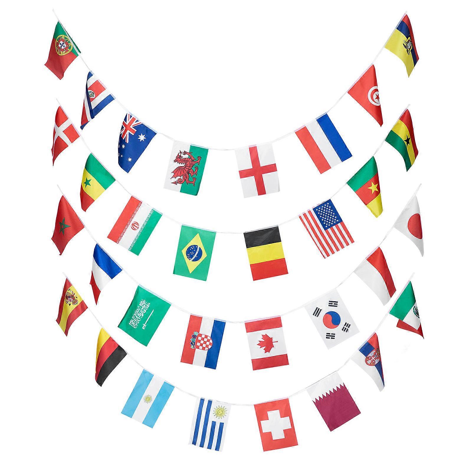 Polyester Internationale Lande String Flag til Dekoration