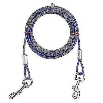 Double-Ended Two Dog Leash with Iron Chains and Steel Wire Ropes - Pet Collar Harness Accessories