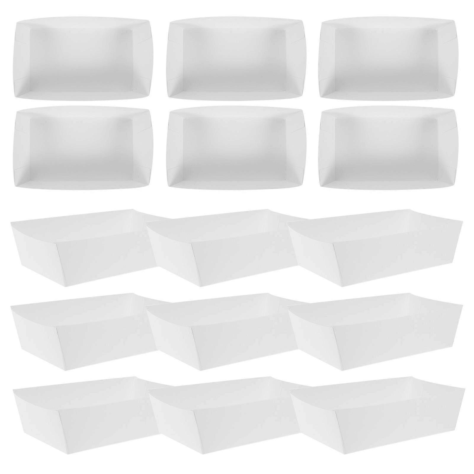 Paper Frying for Use 100Pcs White