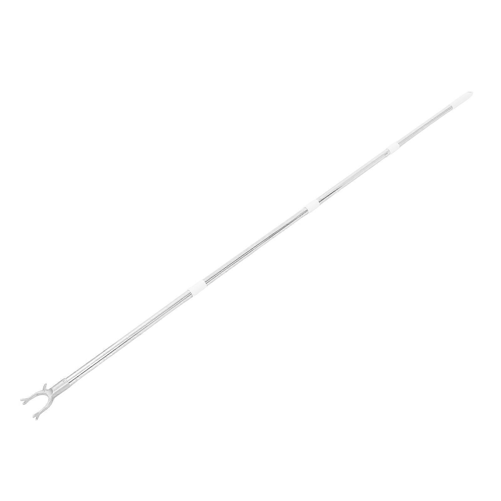 Multi Functional Clothes Pole Metal Clothes Pole Clothes Drying Rod Closet Hook Pole Extend Utility Pole Hook