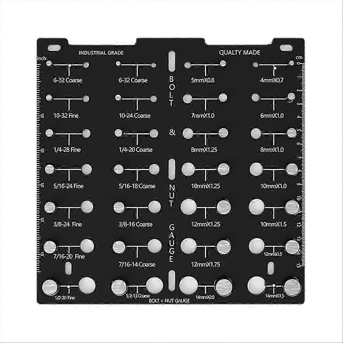 bolt identifier board,Bolt and Screw Size Thread Gauge