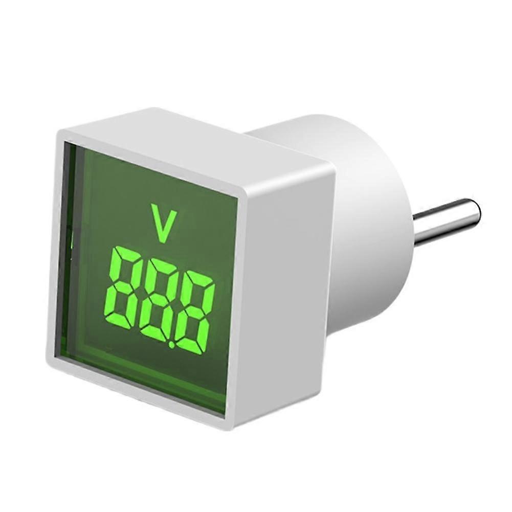 Digital Display Voltmeter Eu Plug Ac Voltage Meter And Plastic Compact