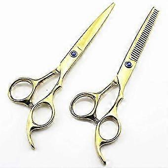 6 Inch Professional Hair Cutting Scissors Set, Stainless Steel Barber Shears for Salon